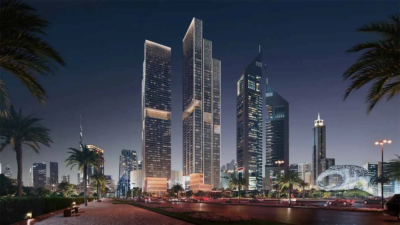Jumeirah Residences Emirates Towers projekt SCDA Architects Dubais