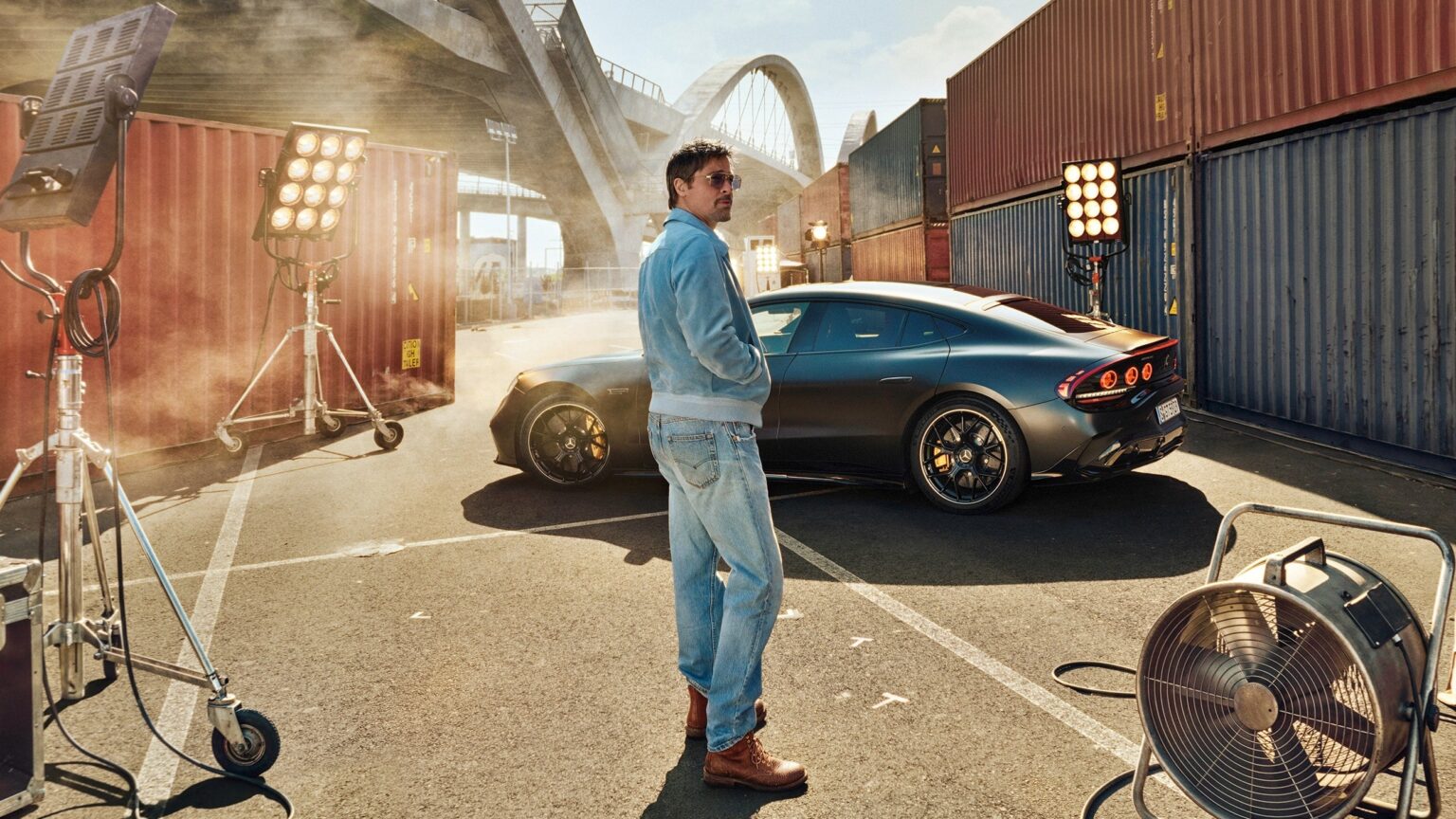 Brad Pitt ja Mercedes Amg